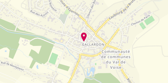 Plan de Caisse Regionale de Credit Mutuel du Centre, 7 Rue Porte de Chartres, 28320 Gallardon