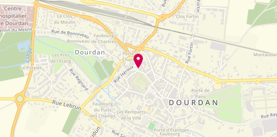 Plan de BNP Paribas - Dourdan, 60 Rue de Chartres, 91410 Dourdan