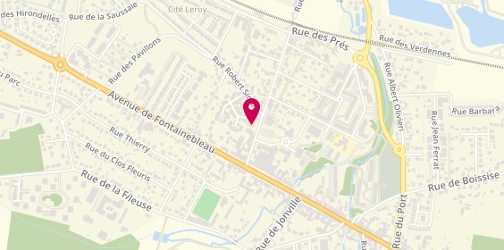 Plan de BNP Paribas - St Fargeau Ponthierry, 38 avenue Albert Beaufils, 77310 Saint-Fargeau-Ponthierry