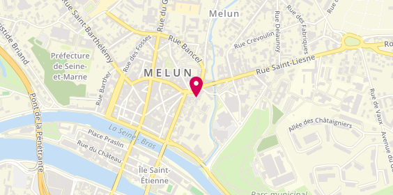 Plan de HSBC - Agence Melun, 18 place Saint-Jean, 77000 Melun