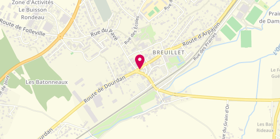 Plan de Caisse d'Epargne Breuillet, 8 Grande Rue, 91650 Breuillet