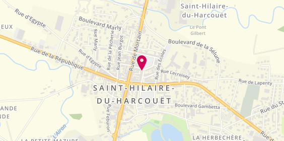 Plan de Crédit Agricole Normandie, 107 Place Louis Delaporte, 50600 Saint-Hilaire-du-Harcouët