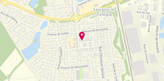 Plan de Credit Agricole, 12 place Paul Desphelipon, 77176 Savigny-le-Temple