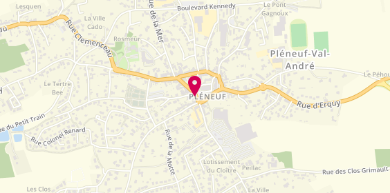 Plan de Agence Groupama Pleneuf St Alban, 18 Rue Pasteur, 22370 Pléneuf-Val-André