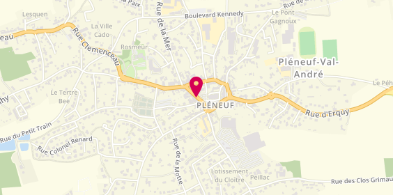 Plan de Crédit Mutuel de Bretagne ERQUY-PLENEUF, 12 Rue Pasteur, 22370 Pléneuf-Val-André