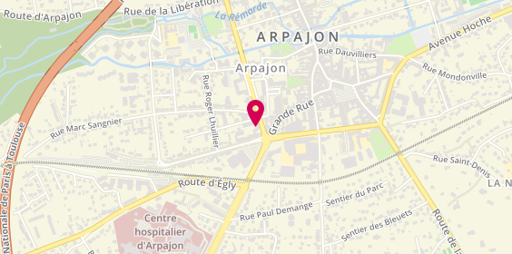 Plan de Banque Populaire Rives de Paris, 24 Boulevard Jean Jaurès, 91290 Arpajon