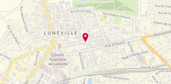 Plan de BNP Paribas - Luneville, 36 Rue Léon Michel Gambetta, 54300 Lunéville