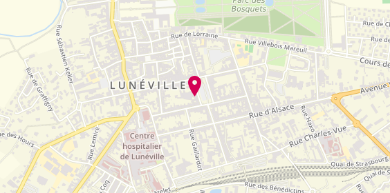 Plan de LCL Banque et assurance, 12 place Léopold, 54300 Lunéville