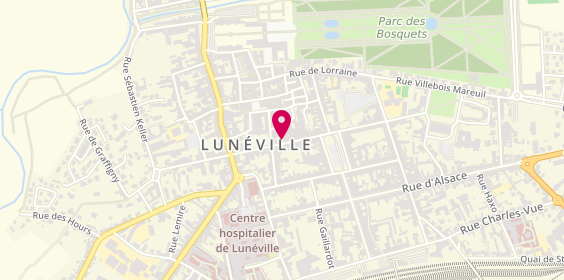 Plan de Credit Agricole Luneville Banaudon, 7 Rue Banaudon, 54300 Lunéville