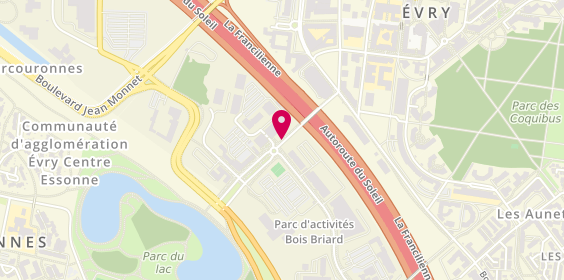 Plan de Carrefour Banque, parc du Bois Briard
9 Avenue du Lac, 91080 Évry-Courcouronnes