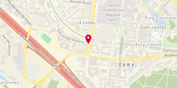 Plan de HSBC, 10 Champs Elysées, 91080 Courcouronnes