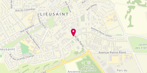 Plan de BNP Paribas - Lieusaint, 96 Rue de Paris, 77127 Lieusaint