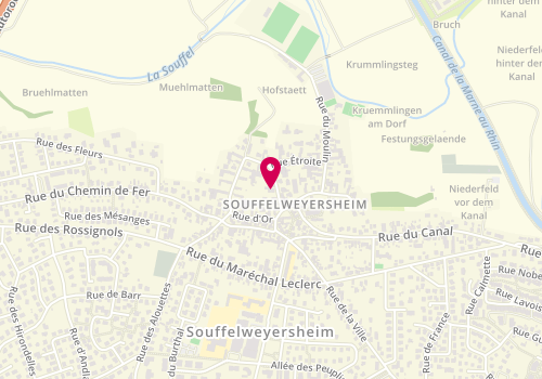 Plan de Crédit Mutuel, 9 Rue du Centre, 67460 Souffelweyersheim