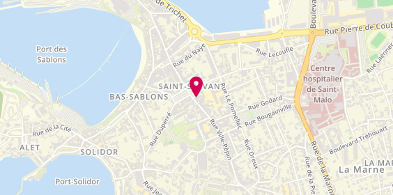 Plan de Bnpparibas, 1 Rue Ville Pépin, 35400 Saint-Malo