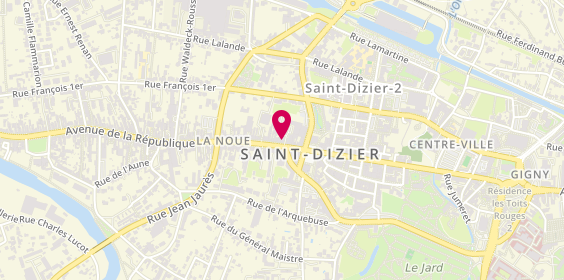 Plan de BNP Paribas - Saint Dizier, 12 avenue de la République, 52100 Saint-Dizier