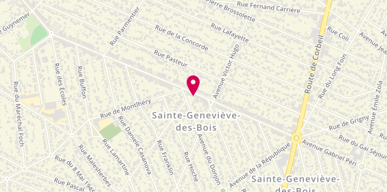 Plan de Banque BCP Sainte-Geneviève-des-Bois, 142 avenue Gabriel Péri, 91700 Sainte-Geneviève-des-Bois