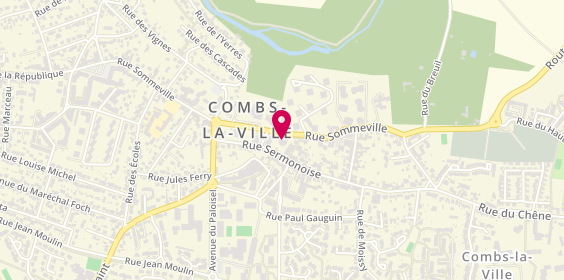Plan de BNP Paribas - Combs la Ville, 47 Rue Sommeville, 77380 Combs-la-Ville