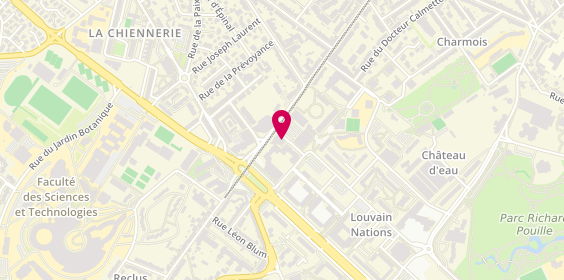Plan de BNP Paribas - Vandoeuvre Les Nancy, 5 Rue de Remich, 54500 Vandœuvre-lès-Nancy