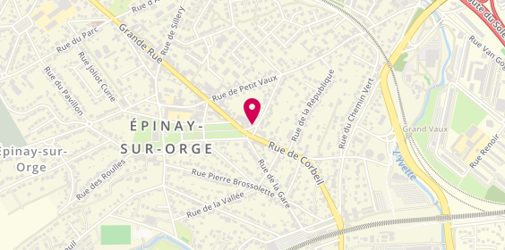 Plan de Caisse d'Epargne Epinay-sur-Orge, 1 Bis Rue des Monseaux, 91360 Épinay-sur-Orge