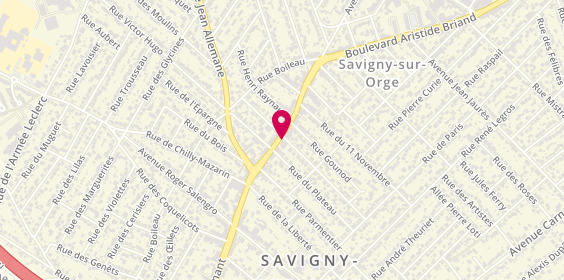 Plan de Caisse d'Epargne Savigny-sur-Orge Centre, 22 Boulevard Aristide Briand, 91600 Savigny-sur-Orge