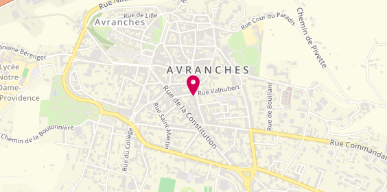 Plan de Caisse d'Epargne Avranches, 38 Rue Saint-Gervais, 50300 Avranches