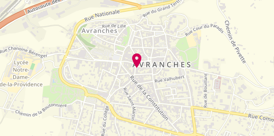Plan de Crédit Agricole Normandie, 2 Rue Saint-Gaudens, 50300 Avranches
