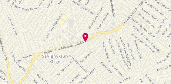Plan de Cic Paris Savigny, 76 Boulevard Aristide Briand, 91600 Savigny-sur-Orge