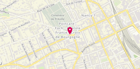 Plan de BNP Paribas - Nancy Anatole France, 2 avenue Anatole France, 54000 Nancy