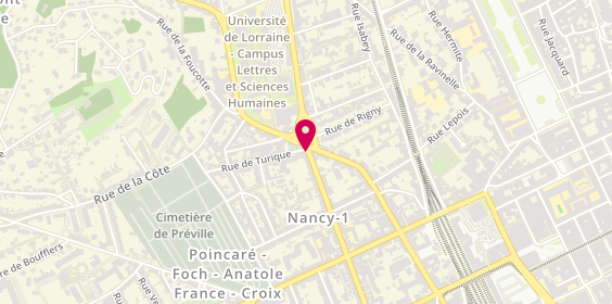 Plan de Sg, 1 Rue de Turique, 54000 Nancy