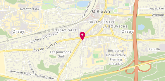 Plan de BNP Paribas - Orsay, 3 place de la République, 91400 Orsay