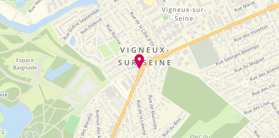 Plan de Bnp Paribas, 41 avenue Henri Barbusse, 91270 Vigneux-sur-Seine