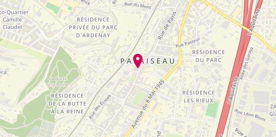 Plan de CASDEN Banque Populaire, 114 Rue de Paris, 91120 Palaiseau