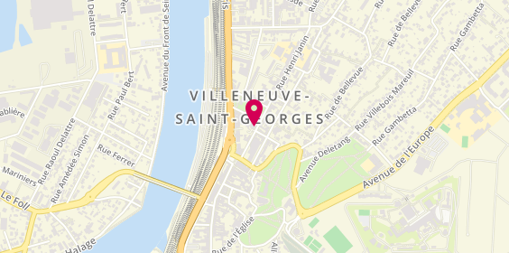 Plan de Banque Populaire Rives de Paris, 13 Rue Henri Janin, 94190 Villeneuve-Saint-Georges
