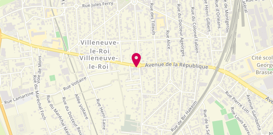 Plan de Banque BCP Villeneuve-le-Roi, 29 Rue du Maréchal Lyautey, 94290 Villeneuve-le-Roi