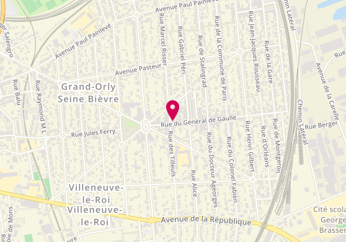 Plan de LCL Banque et assurance, 74 Rue du Général de Gaulle, 94290 Villeneuve-le-Roi