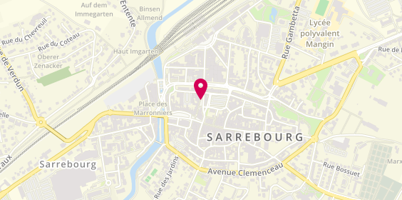 Plan de Credit Agricole Sarrebourg, 8 Rue Napoléon 1er, 57400 Sarrebourg