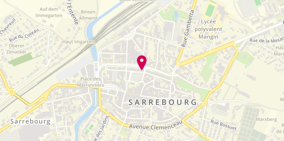Plan de Caisse d'Epargne Sarrebourg, 23 Rue des Cordeliers, 57400 Sarrebourg