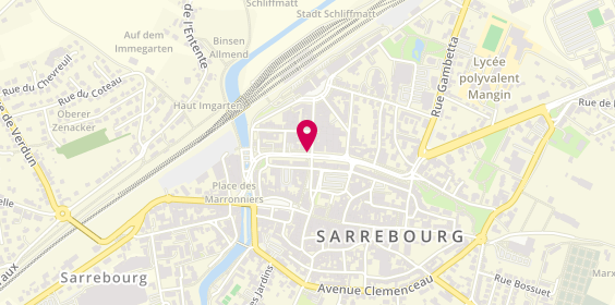 Plan de BNP Paribas - Sarrebourg, 15 avenue Poincare, 57400 Sarrebourg