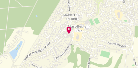 Plan de Bnp Paribas, 16 Rue des Marchands, 94440 Marolles-en-Brie