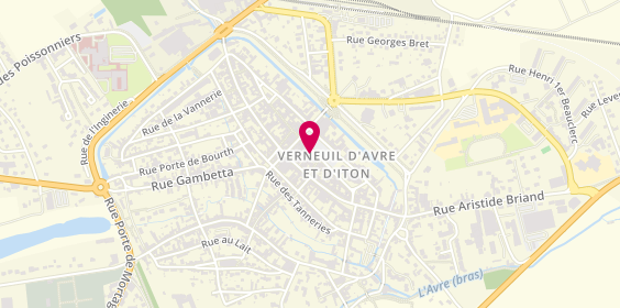 Plan de LCL Banque et assurance, 98 place de la Madeleine, 27130 Verneuil d'Avre et d'Iton