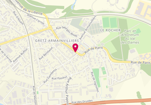 Plan de Crédit Agricole, 25 Rue de Paris, 77220 Gretz-Armainvilliers