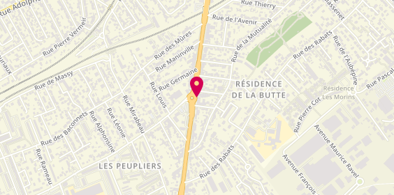 Plan de Bnp Paribas, 171 avenue De la Division Leclerc, 92160 Antony