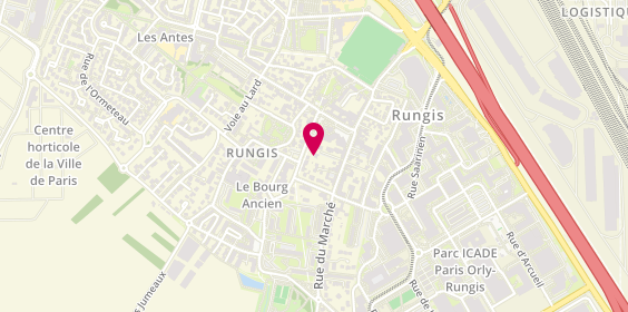 Plan de Carrefour Banque, Belle Epine Thiais, 94150 Rungis Complexe