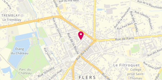 Plan de MACIF, 14 Rue Henri Laforest, 61100 Flers