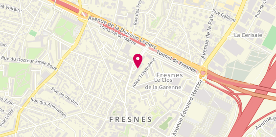 Plan de BNP Paribas - Fresnes, 28 Rue Henri Barbusse, 94260 Fresnes