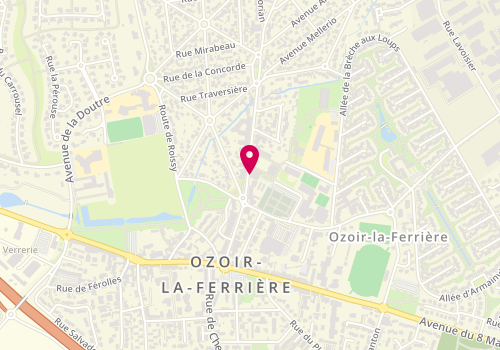 Plan de Caisse d'Epargne Ozoir-la-Ferriere, 20 Bis avenue du Général Leclerc, 77330 Ozoir-la-Ferrière