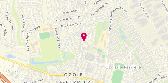 Plan de BNP Paribas - Ozoir la Ferriere, 24 Bis avenue du Général Leclerc, 77330 Ozoir-la-Ferrière