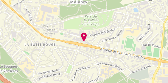 Plan de Bnp Paribas, 354 avenue de la Division Leclerc, 92290 Châtenay-Malabry