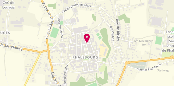 Plan de Caisse d'Epargne Phalsbourg, 4 Rue Emile Erckmann, 57370 Phalsbourg