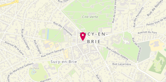 Plan de Caisse d'Epargne Sucy-en-Brie, 7 Rue du Temple, 94370 Sucy-en-Brie